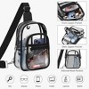 Transparent Crossbody Sling Bag with Adjustable Strap, Clear Chest Bag for Travel & Daily Use - 4 of 4