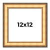 PosterPalooza | Square Traditional Gold Picture Frame - UV Acrylic, Foam Board Backing, Hanging Hardware - 2 of 4