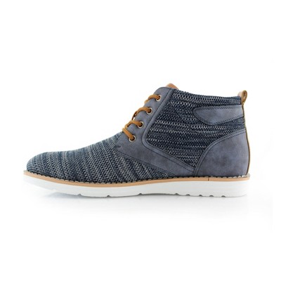 Polar Fox Mens Bohort MPX506060 Mid-Top Knitted Round Toe Sneaker Boots, in Blue, Size 10 — фото 4