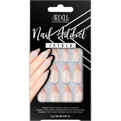 Ardell Nail Addict False Nails - Nude French - 28ct