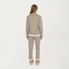 Anna-Kaci Lounge Women's 2-Piece Set Long Sleeve Button Front Top with Built-In Chest Pads and Relaxed Fit Pants Pajama Set - 4 of 4