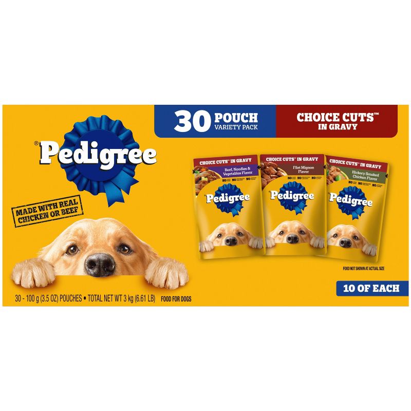 Pedigree Choice Cuts in Gravy Pouch Adult Wet Dog Food - 30ct, 1 of 17