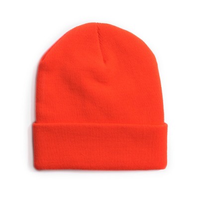 MUK LUKS Men's Cuff Cap, Blaze, One Size