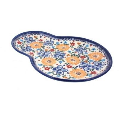 Blue Rose Polish Pottery Butterfly Breakfast Plate