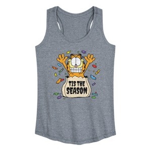 Women's - Garfield - Tis The Season Graphic Racerback Tank - 1 of 4
