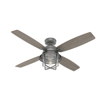 52" Port Royale Damp Rated Ceiling Fan with Remote (Includes LED Light Bulb) - Hunter Fan