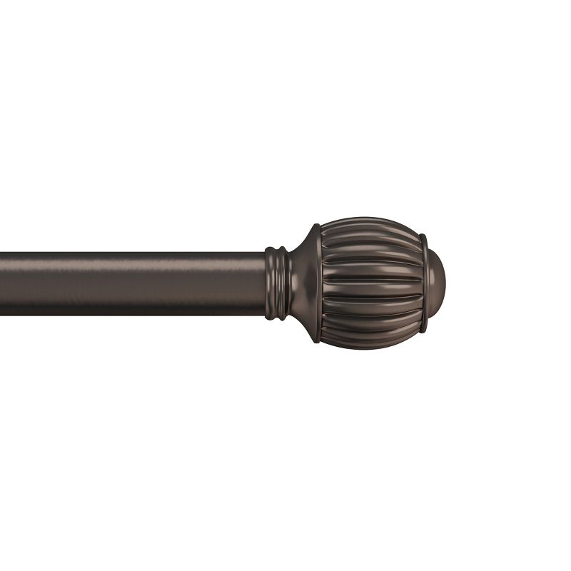 Hastings Home Bronze Curtain Rod with Cone Finials, 1 of 8