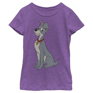 Girl's Lady and the Tramp Smiling Handsomely T-Shirt - 1 of 4