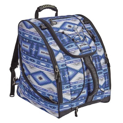 Athalon Everything Ski & Snowboard Boot Bag and Backpack Plus (Ski Boots, Helmet, Goggles, Gloves) in Indigo/Aztec — фото 2
