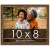 PosterPalooza | Photo Size Textured Gold Picture Frame - UV Acrylic, Foam Board Backing, Hanging Hardware - 2 of 4