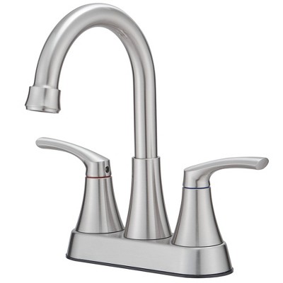 BWE 4 in. Centerset 2-Handle High-Arc Bathroom Faucet