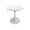 NicBex Dining Table Kitchen Table Modern Hexagonal Table with MDF Table Top Metal Base Dining Table for Kitchen and Dining Room - 2 of 4