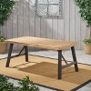 NicBex Patio Rectangle Dining Table Outdoor Acacia Wood 70.5 Inch Table All-Weatherproof - 2 of 4