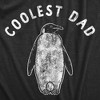 Mens Coolest Dad T Shirt Funny Sarcastic Chilly Penguin Tee For Guys - Crazy Dog Men's T Shirt - 2 of 4