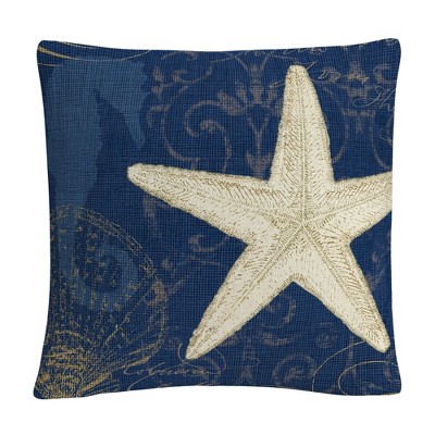 Pela Studio 'coastal Moonlight I Teal' 16 X 16 Decorative Throw Pillow ...