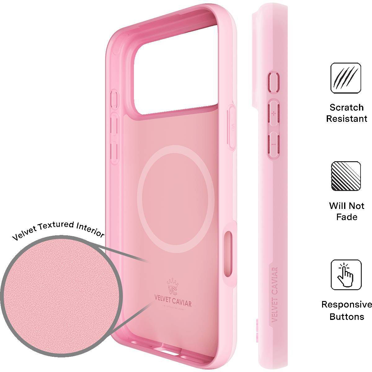 VELVET CAVIAR iPhone 18 Pro Max MagSafe Case - Strawberry Milk - thumbnail 5