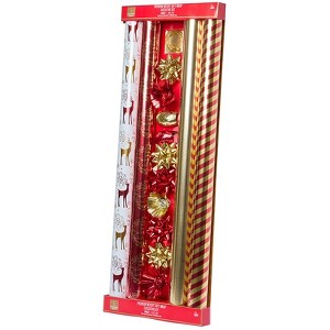 The Lakeside Collection 100 Sq. Ft. Premium Gift Wrap Set 4 Pieces - 1 of 4