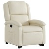 vidaXL Stand up Recliner Chair Cream Faux Leather - 4 of 4
