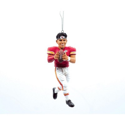 FOCO - Kansas City Chiefs 4 Elf Player Resin Xmas Christmas Tree Ornament - Patrick Mahomes