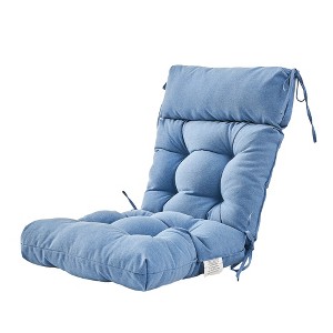 ARTPLAN All Weather Chair Outdoor Cushions of Adirondack Chair with High Back Wicker Tufted Pillow for Outdoor Furniture - 1 of 4