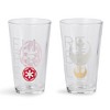 Seven20 Star Wars 16oz Pint Glasses - Rebel & Empire Symbols - 2 Set - 2 of 4