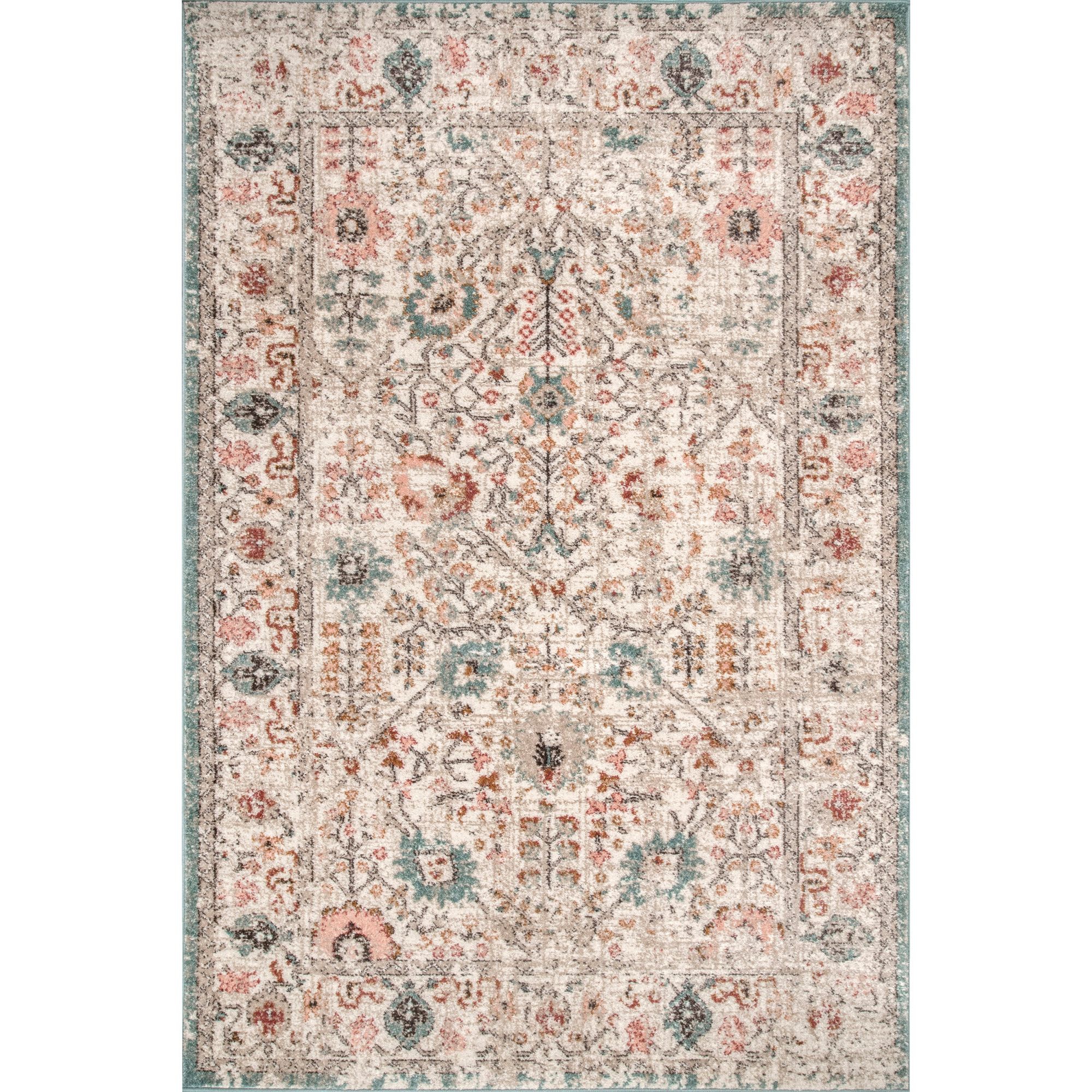 Nuloom Lenore Vintage Floral Indoor Area Rug, 2' x 3', Beige