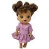 Doll Clothes Superstore Mauve Designer Dress Fits Some Baby Alive And Little Baby Dolls - 4 of 4