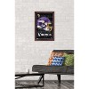 Trends International NFL Minnesota Vikings - Neon Helmet 23 Framed Wall Poster Prints - 2 of 4