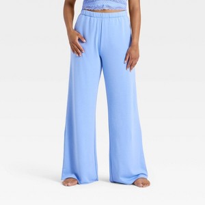 Women's French Terry Fleece Wide Leg Lounge Pants - Wild Fable™ - 1 of 3