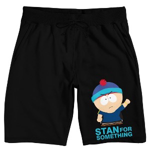 South Park Stan For Something Adult Black Sleep Pajama Shorts - 1 of 4