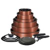 T-fal Ingenio, The Genius Cooking System, Platinum Non-Stick, 14 Pieces Cookware Set - 2 of 4