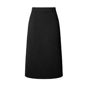 INSPIRE CHIC Women's High Waist Split Back Work Midi Pencil Skirt - 1 of 4