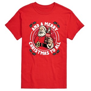 Men's - Coca Cola - And a Merry Christmas to All Short Sleeve Graphic T-Shirt - 1 of 4