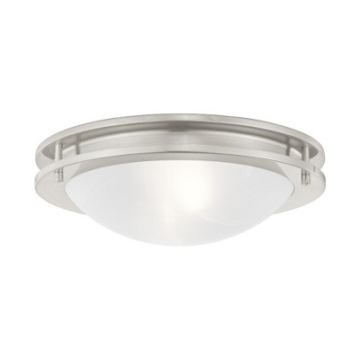 Livex Lighting Ariel 2 - Light Flush Mount in  Brushed Nickel