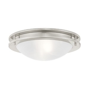 Livex Lighting Ariel 2 - Light Flush Mount in  Brushed Nickel - 1 of 1