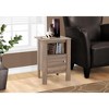NicBex Modern Nightstand with 1 Drawer and Open Shelf Bedside Table with Storage End Table for Living Room, Bedroom - 2 of 4