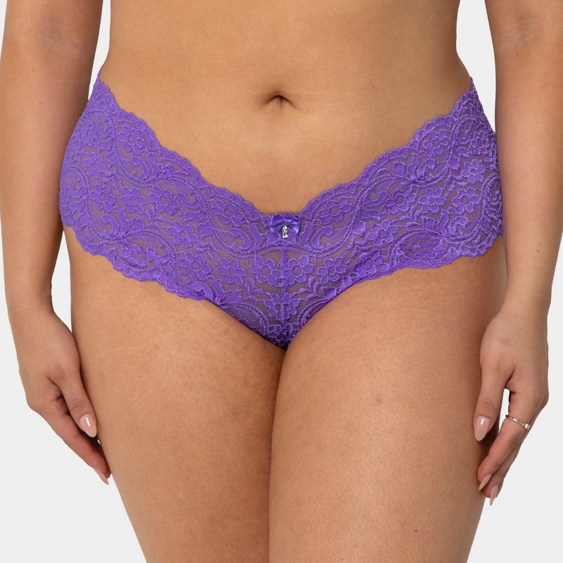 Smart & Sexy Women's Signature Lace Cheeky Panty 4-Pack, 3 of 6