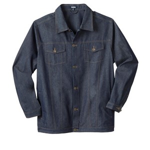 Liberty Blues by KingSize Men's Big & Tall Lightweight Comfort Denim Jean Jacket - 1 of 4