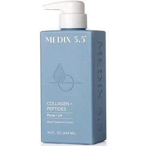 MEDIX 5.5 Collagen Peptides Body Cream, Plump + Lift Face Moisturizer & Body Lotion For Dry Skin. 15 Oz - 1 of 4