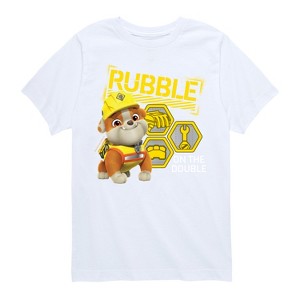 Boys' - Paw Patrol - Rubble & Crew Short Sleeve Graphic T-Shirt - 1 of 4