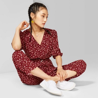 Wild fable cheap floral jumpsuit