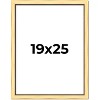PosterPalooza | Simple Gold Picture Frame - UV Acrylic, Foam Board Backing, Hanging Hardware - 2 of 4