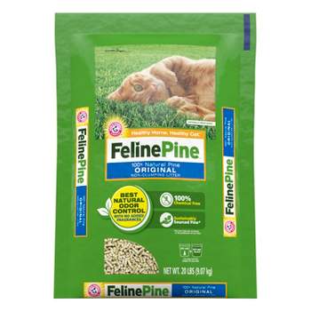 Feline Pine Original 100% Natural Low Dust Clumping Cat Litter - 20lb