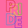 Adult Design By Humans Pride Sleek Text By MANGAZaB Racerback Tank Top - 2 of 2