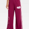 Girls' Sanrio Hello Kitty & Friends Fleece Sweatpants - Burgundy - 2 of 4