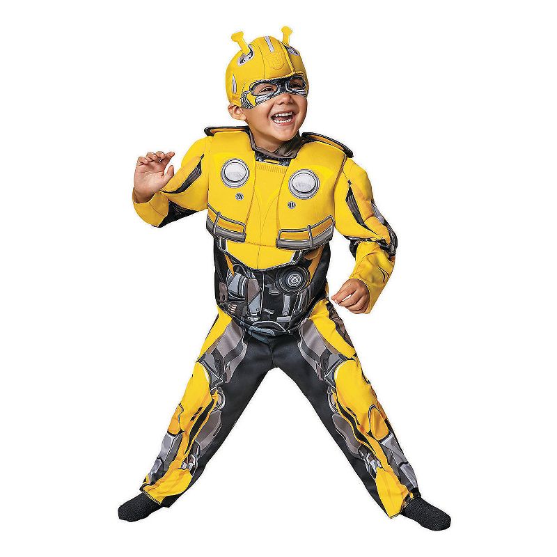 Toddler Boys' Bumblebee Muscle Jumpsuit, 1 of 2