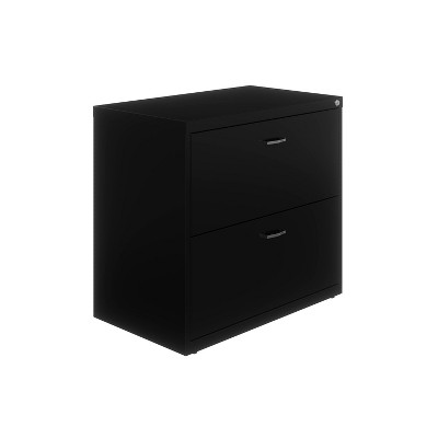 Arc Pull  File Cabinet Black - Space Solutions