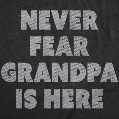 Мужские футболки Crazy Dog T-Shirts, Inc. Mens Funny T Shirts Never Fear Grandpa Is Here Sarcastic Grandfather Graphic Novelty Tee For Men - Crazy Dog Men's T Shirt Gift For Grandpa Black L — фото 2