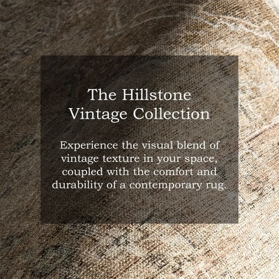 Ahmeira Beige Rectangular Synthetic Vintage Medallion Area Rug, 10' x 13'