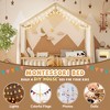 KWPZQEB Canopy Bed for Kids, Montessori Floor Bed Frame with High Guardrails and Roof, Wood Toddler Bed Frame for Girls & Boys - 4 of 4
